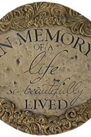 096069111207 In Memory Of A Life Decor Garden Stone