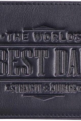 1220000133648 Worlds Best Dad Genuine Leather Joshua 1:9