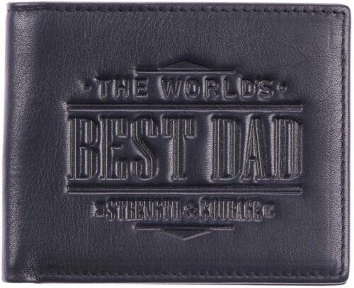 1220000133648 Worlds Best Dad Genuine Leather Joshua 1:9