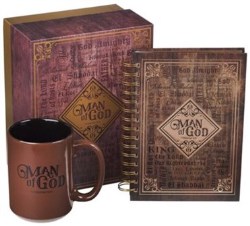 1220000133969 Man Of God Journal And Mug Gift Set