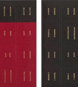 1220000323612 Black And Red Old And New Testament Bible Indexing