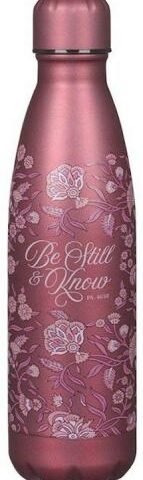 1220000326231 Be Still And Know Stainless Steel Water Bottle Ps 46:10