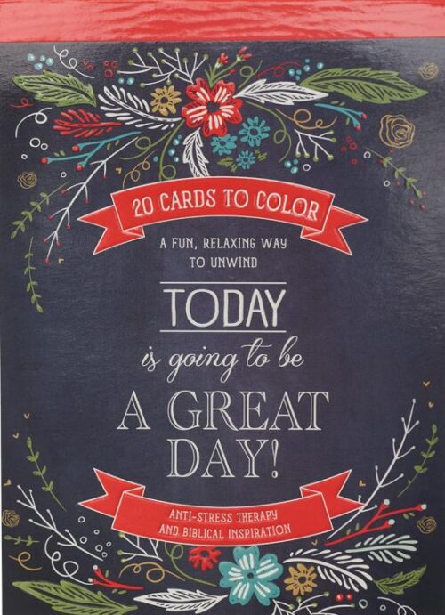 6006937136298 Today Is Going To Be A Great Day 20 Cards To Color