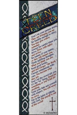 603799167956 Teen Creed Bookmarks