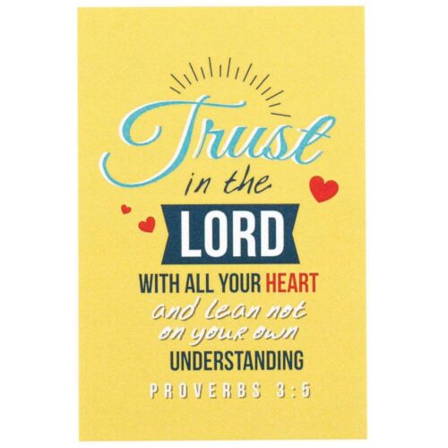 603799230001 Trust In The Lord Pro 3:5-6