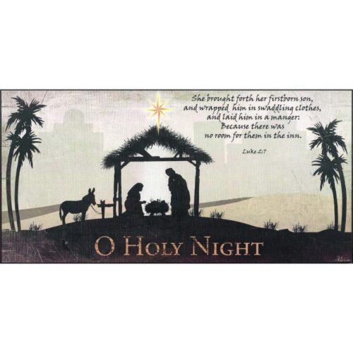 603799347563 O Holy Night (Plaque)