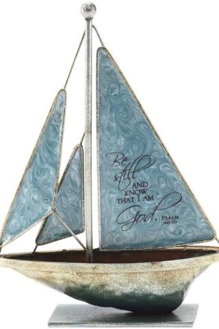 603799516396 Be Still And Know Mini Sailboat