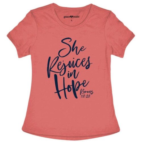 612978465691 Grace And Truth She Rejoices In Hope (T-Shirt)