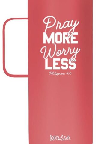 612978554180 Pray More Stainless Steel Handled Tumbler