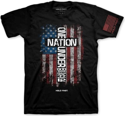 612978569313 Hold Fast One Nation Under God (Medium T-Shirt)