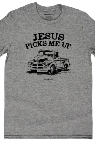 612978586655 Grace And Truth Jesus Picks Me Up (Medium T-Shirt)