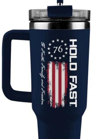 612978601051 Hold Fast 76 Flag Stainless Steel Mug With Straw