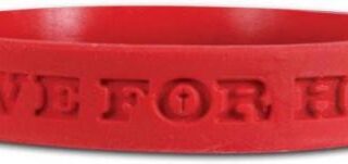 612978911457 Live For Him Rubber Wristband