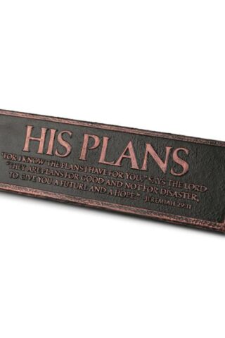 667665115854 His Plans Desktop Reminder Plaque