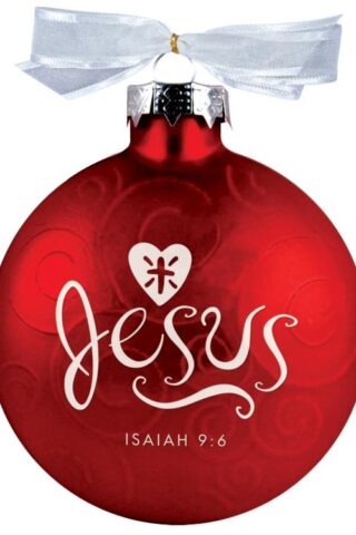 667665127727 Jesus Swirls Ball (Ornament)