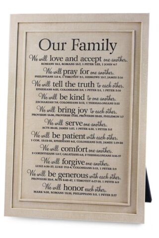 667665450115 Our Family (Plaque)