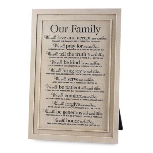 667665450115 Our Family (Plaque)