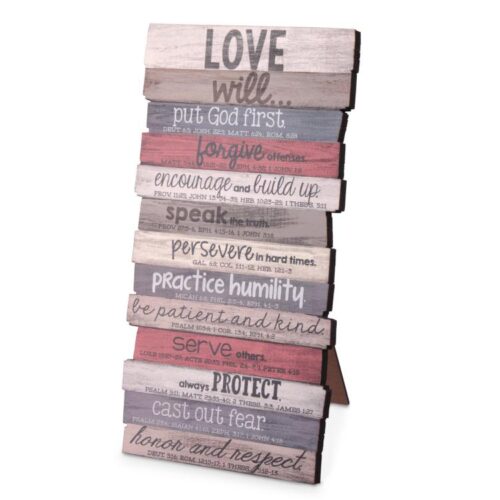 667665450283 Love Will (Plaque)