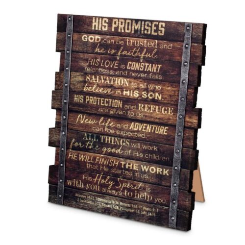 667665450344 His Promises Plaque