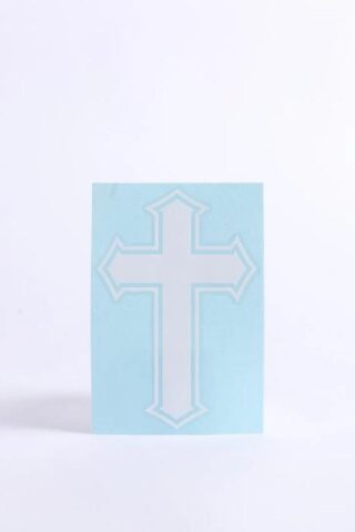 788200801749 Cross Vinyl Auto Decal (Bumper Sticker)