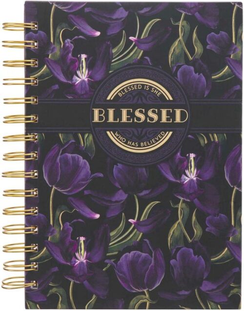 9781639522675 Blessed Is She Who Has Believed Journal Luke 1:45 Purple Floral