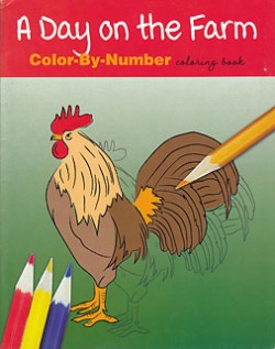 9781736471029 Day On The Farm Color By Number Coloring Book