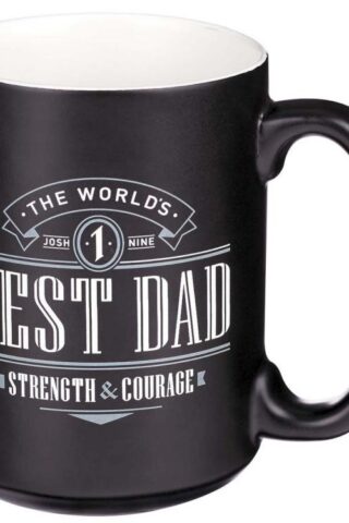 1220000137394 Worlds Best Dad Ceramic Coffee Joshua 1:9