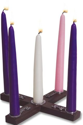 785525258364 Joy Faith Hope Peace Wood Advent Cross