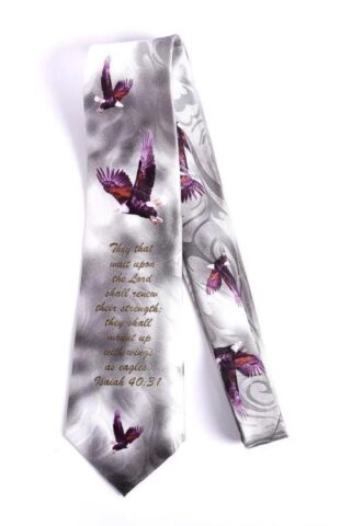 788200814152 Isaiah 40:31 Eagles Tie