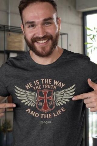 612978642702 He Is The Way The Truth And The Life Wings (Small T-Shirt)