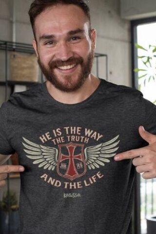 612978642719 He Is The Way The Truth And The Life Wings (Medium T-Shirt)