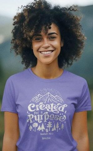 612978643365 Created For A Purpose (XL T-Shirt)