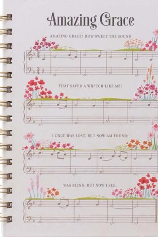 9781642726220 Amazing Grace Sheet Music Large Wirebound Journal