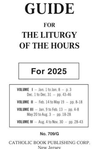 9781958237519 Saint Joseph Guide For The Liturgy Of The Hours For 2025 (Large Type)