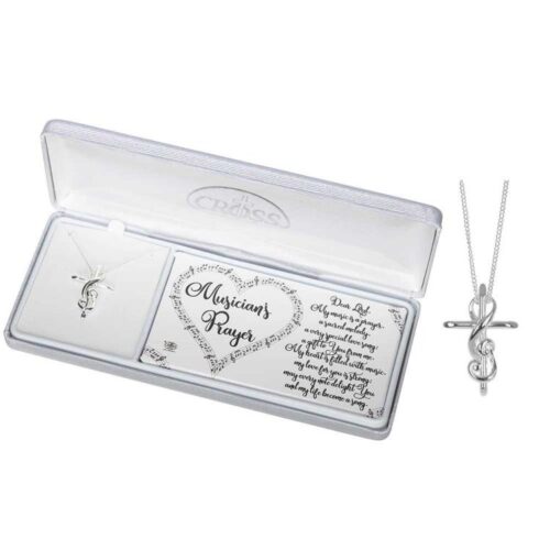 603799349949 Musicians Prayer G Clef Cross