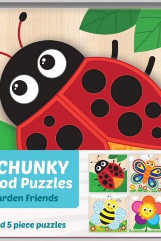 705988124556 Garden Friends Chunky Wood Puzzles