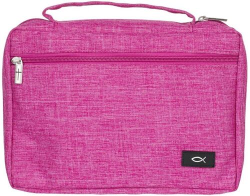 1220000323308 Polyester Bible Cover for Men & Women w/ Jesus Fish Patch