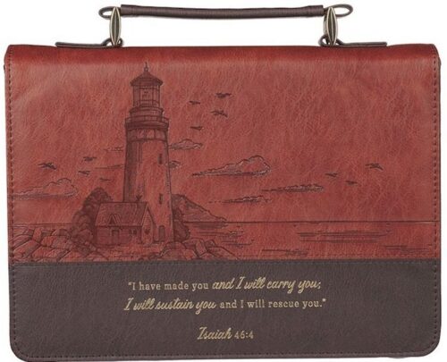 6006937170629 Premium Classic Vegan Leather Inspirational Bible Cover for Men & Women: I Will