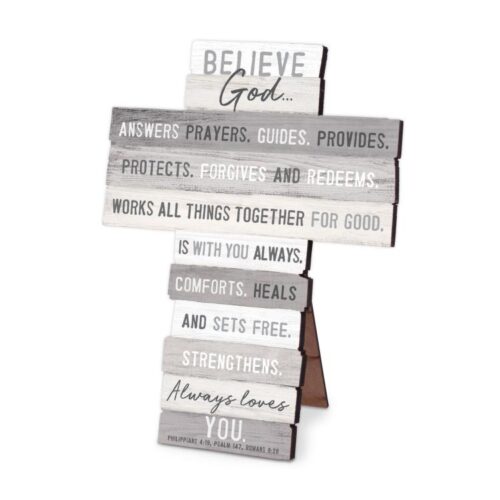 667665114376 Believe God Stacking Words Small Wood