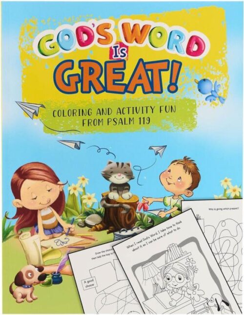 9781432133320 God's Word is Great! Coloring Book and Activity Fun Book From Psalm 119