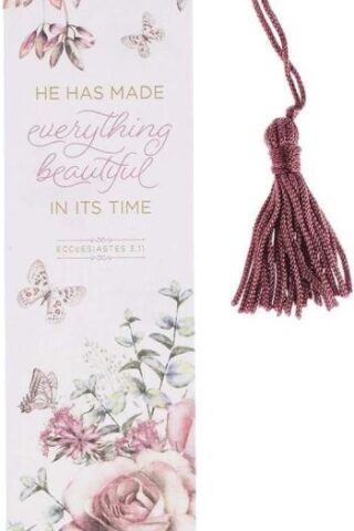 1220000134577 Everything Beautiful Bookmark with Tassel - Ecclesiastes 3:11