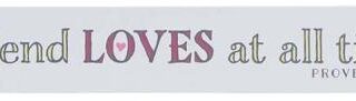 1220000135352 A Friend Loves At All Times Magnetic Strip - Proverbs 17:17