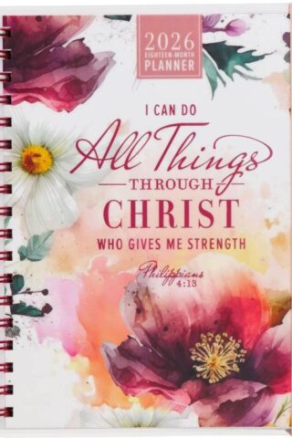 9781639527755 2026 Large Spiral-bound 18 Month Planner for Women: I Can Do All Things Through