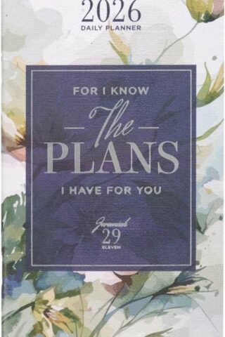 9781639527878 2026 I Know the Plans Watercolored Flowers Small Daily Planner - Jeremiah 29:11