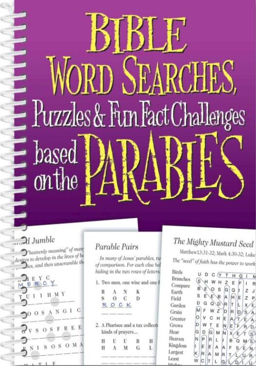 9781733160377 Word Searches And Other Word Puzzles From Parables From The Bible
