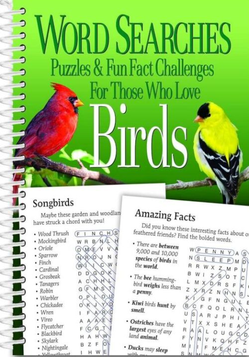 9781735024523 Word Searches Puzzles And Fun Facts For Those Who Love Birds