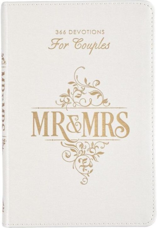 9781642729641 Mr. and Mrs. 366 Devotions for Couples - White Faux Leather Devotional Gift Book