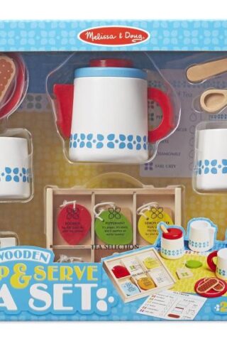 000772098434 Wooden Steep And Serve Tea Set