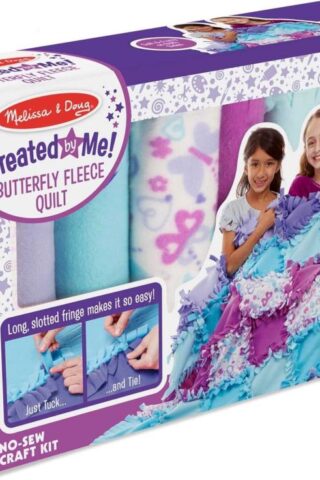 000772300957 Created By Me Butterfly Fleece Quilt Kit