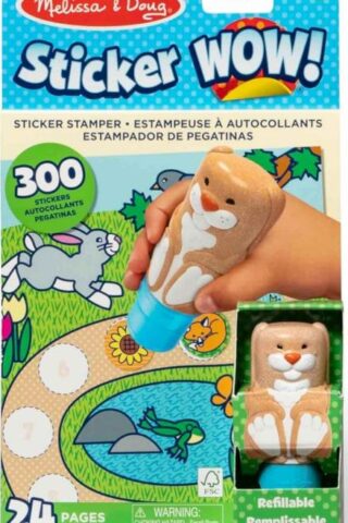 000772502429 Bunny Sticker WOW Activity Pad And Sticker Stamper